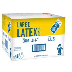 Safety Zone® White Disposable 5.0 Mil Powdered Latex Gloves (S - XL Sizes Available) - Case of 1000