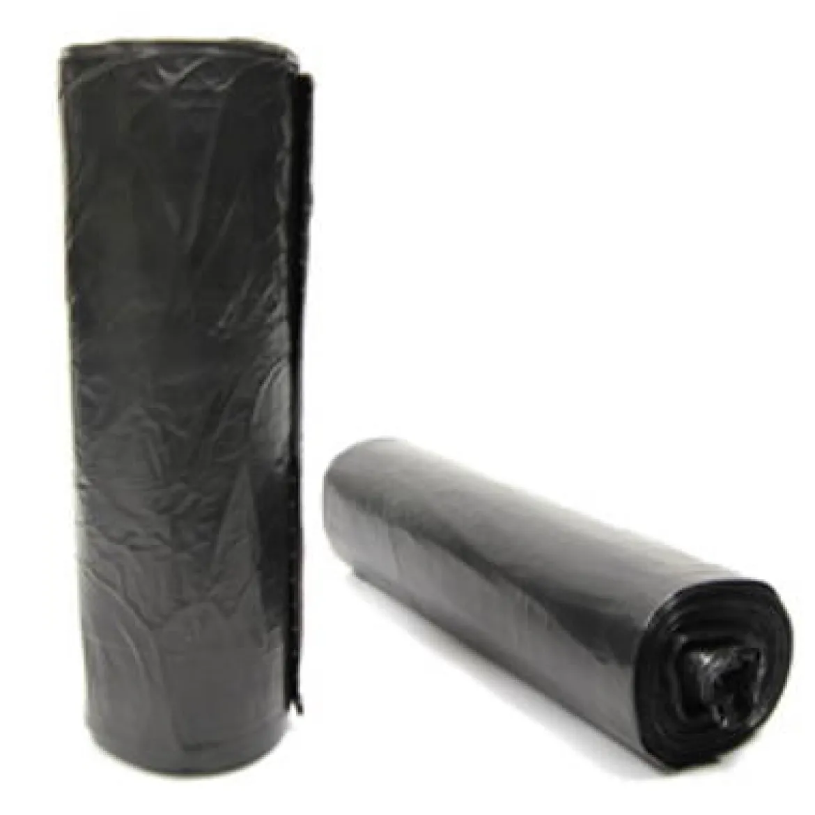 Sak-It™ 12 - 16 Gallon Black High Density Coreless Trash Can Liners (24" x 32" | 5 Microns) - Case of 1000
