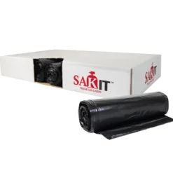 Sak-It™ 15 Gallon Black Low Density Coreless Trash Can Bags (24" x 32" | 0.45 Mil) - Case of 500