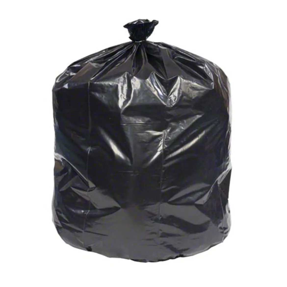 Sak-It™ 12 - 16 Gallon Black Low Density Flat Pack Garbage Bags (24" x 32" | 1.1 Mil) - Case of 500