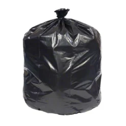 Sak-It™ 60 Gallon Black Low Density Coreless Trash Can Liners (38" x 58" | 1.0 Mil) - Case of 100