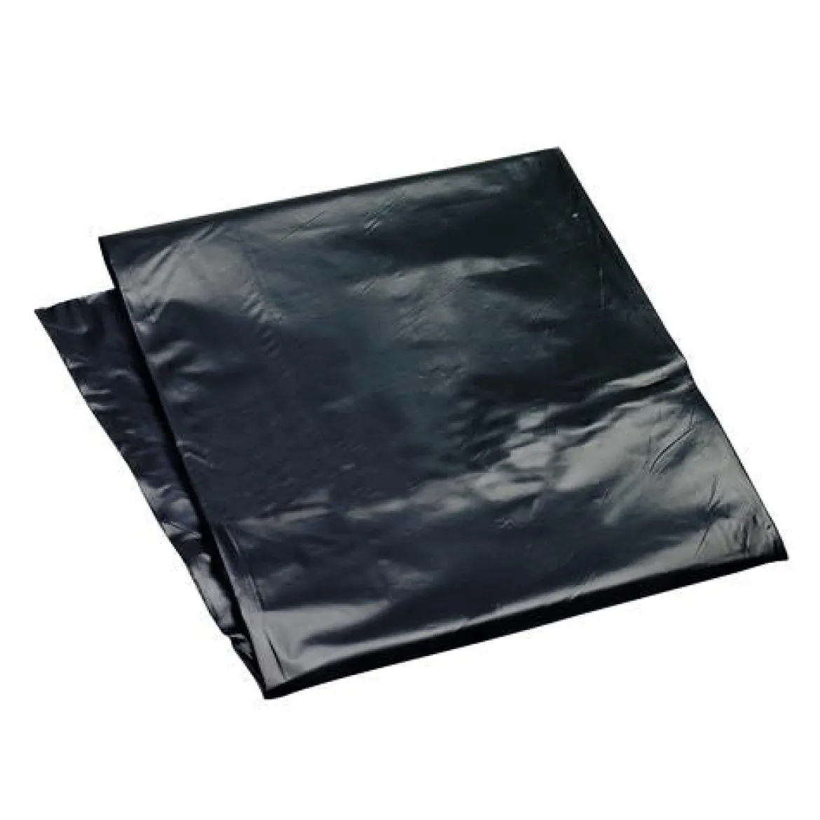 Sak-It™ 60 Gallon Black Low Density Flat Pack Trash Can Liners (38" x 58" | 1.35 Mil) - Case of 100
