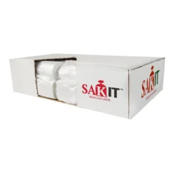 Sak-It™ 60 Gallon Clear High Density Coreless Trash Can Liners (38" x 60" | 17 Microns) - Case of 200