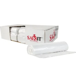 Sak-It™ 20 - 30 Gallon Clear High Density Coreless Trash Can Liners (30" x 37" | 10 Microns) - Case of 500