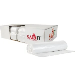 Sak-It™ 12 - 16 Gallon Natural High Density Coreless Trash Can Bags (24" x 33" | 8 Microns) - Case of 1000