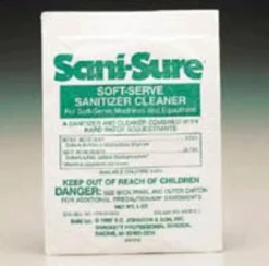 Sani-Sure® Soft Serve Equipment Sanitizer & Cleaner Pouches - Case of 100