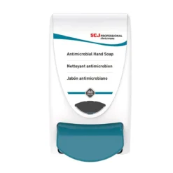 SC Johnson® Cleanse AntiBac Manual Dispensers for Deb® Antimicrobial Hand Soap (1 Liter | White) - Case of 15