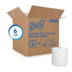 Scott® Essential⢠High Capacity (8" x 950') Hard Roll Towels - 6 Rolls