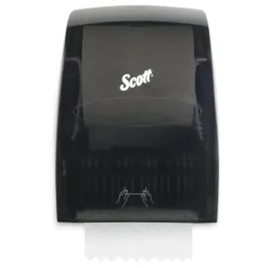 Scott® Essential™ 8" Paper Towel Dispenser w/ Manual Pull Action (#46253) - Black