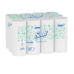 Scott® Essential™ Standard 2-Ply Coreless Toilet Paper (4" x 3.94" | 1000 Sheets | 328.33') - 36 Rolls