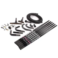 SpaceVac Interior Overhead Vacuuming & Cleaning System w/ 8 Piece Attachment Kit (Reaches 25')