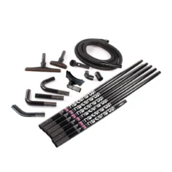 SpaceVac Interior Overhead Vacuuming & Cleaning System w/ 8 Piece Attachment Kit (Reaches 25')