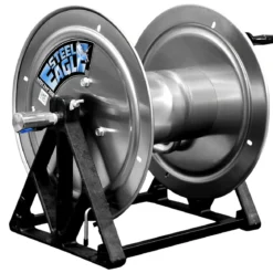 Steel Eagle® 12” Stainless Steel A-Frame Hose Reel for 1/2" x 200' Pressure Washer Hoses