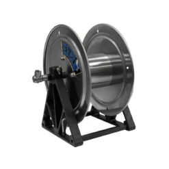 Steel Eagle® 8” Stainless Steel A-Frame Hose Reel (Left-Handed) for 3/4" x 80' Pressure Washer Hoses