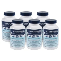 Steramine™ Concentrated Sanitizing Tablets (150 Count Bottles) - Case of 6