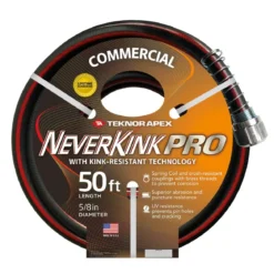 Teknor Apex NeverKink Pro 5/8" x 50' Commercial Garden Hose w/ Kink-Resistant Technology