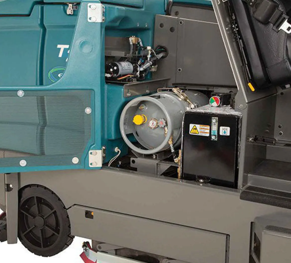Tennant® T20 Industrial Ride-On Floor Scrubber w/ ES® Extended Scrub & ec-H2O™ Technology Options – 80 Gallons