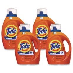 Tide® HE High Efficiency Original Scent Liquid Laundry Detergent (80 oz Bottles) - Case of 4
