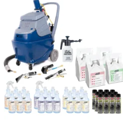 Trusted Clean Auto Upholstery Extractor Cleaning & Stain Removal Package w/ Chemicals & Tools