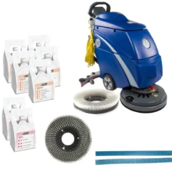 Trusted Clean 'Dura 18HD' Rubberized Floor Cleaning Package