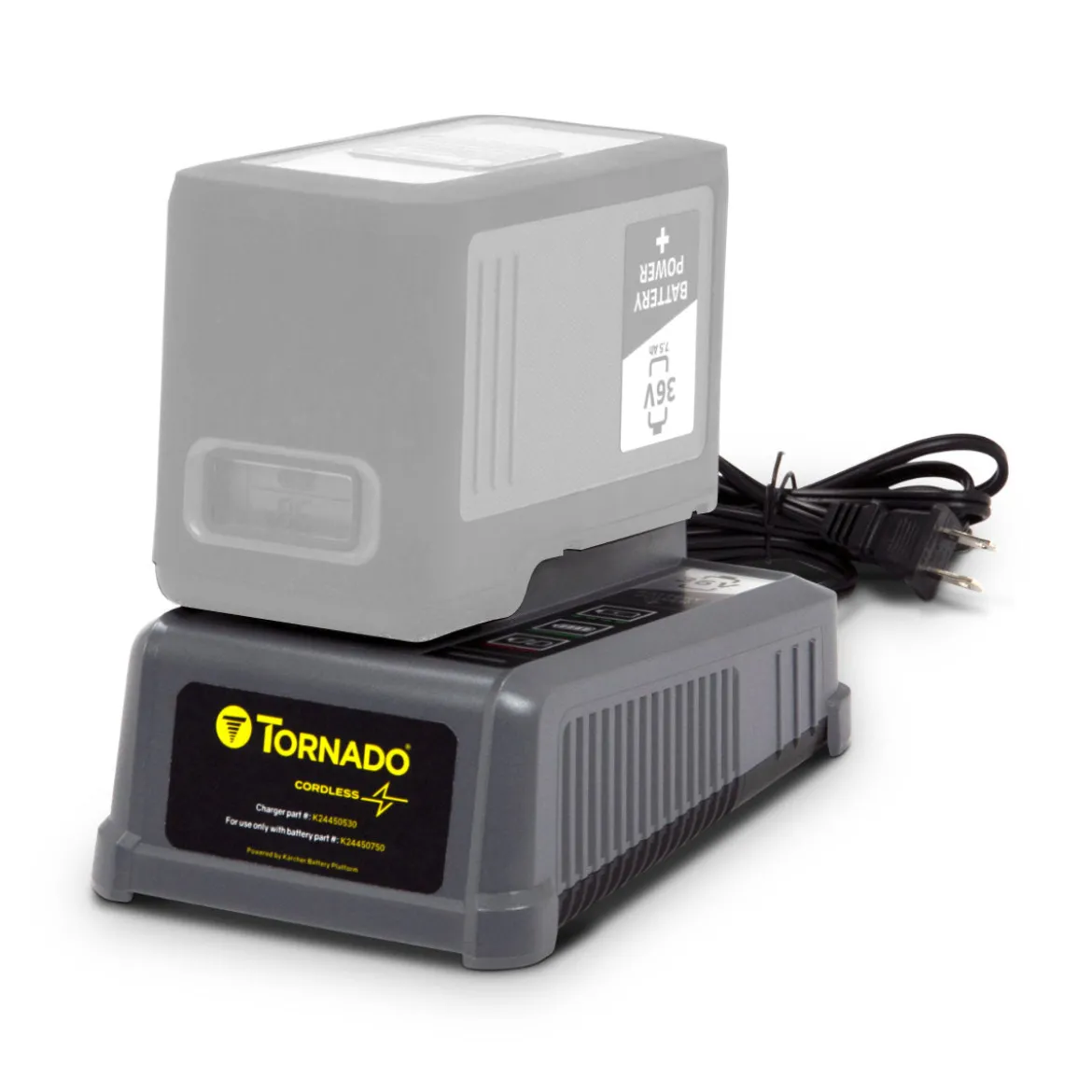 36V Battery Charger for Tornado® Tempest, Zephyr & Strike Vacuums
