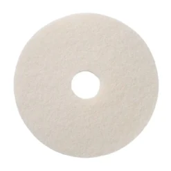 17" White Commercial Floor Buffing Pads - Case of 5