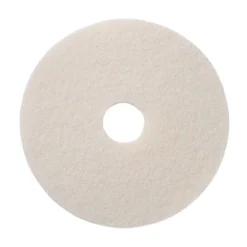 15" White Floor Buffing & Polishing Pads - Case of 5