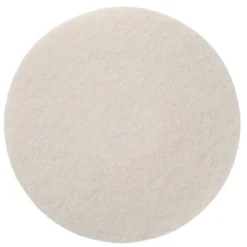 8" White Floor Buffing & Polishing Pads - Case of 10