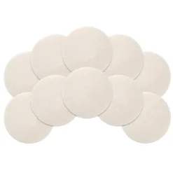 8" White Floor Buffing & Polishing Pads - Case of 10