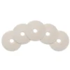 14" White Floor Scrubbing & Polishing Pads - Case of 5