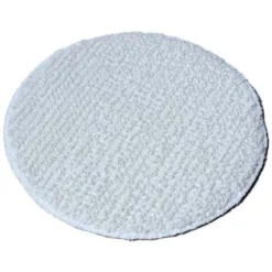 13" White Low Profile Wood Floor Buffing & Carpet Scrubbing Bonnet