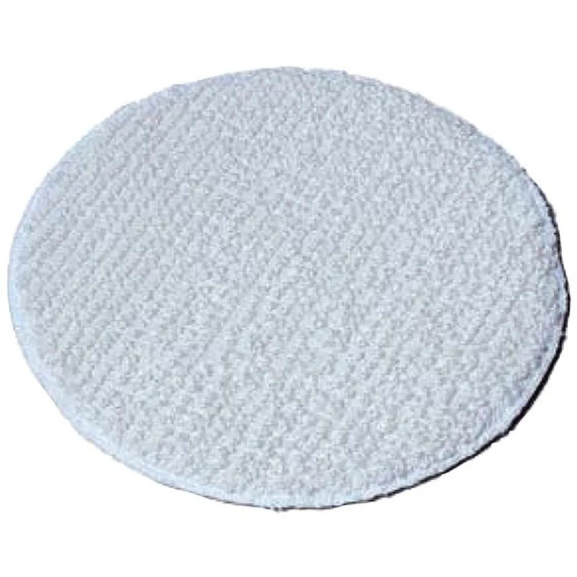 13" White Low Profile Wood Floor Buffing & Carpet Scrubbing Bonnet
