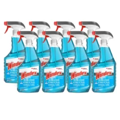 Windex® RTU Powerized Glass Cleaner w/ Ammonia-D® (32 oz. Spray Bottles) - Case of 8