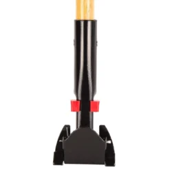 60" Wood Dust Mop Handle w/ Quick Disconnect Head