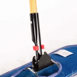 60" Wood Dust Mop Handle w/ Quick Disconnect Head