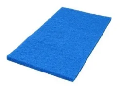 14" x 24" Blue Medium Duty Cleaning & Scrubbing Floor Pads - Case of 5