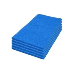 14" x 28" Blue Medium Duty Floor Scrubbing Pads - Case of 5