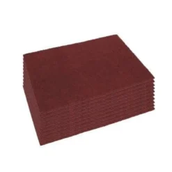 14" x 28" Eco-Prep Maroon Dry Floor Stripping Pads - Case of 10