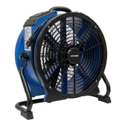 Xpower® #X-48ATR High Temp Sealed Motor Axial Fan w/ Built-In Power Outlets & 3-Hour Timer (1/3 HP) - 3,600 CFM