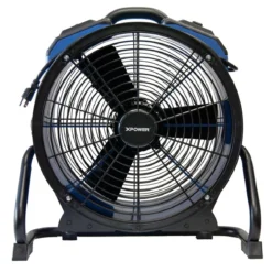 Xpower® #X-48ATR High Temp Sealed Motor Axial Fan w/ Built-In Power Outlets & 3-Hour Timer (1/3 HP) - 3,600 CFM