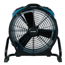 Xpower® #X-47ATR Industrial Sealed Motor Axial Air Mover w/ Built-In Power Outlets & 3-Hour Timer (1/3 HP) - 3,600 CFM