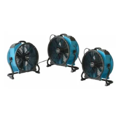 Xpower® #X-47ATR Industrial Sealed Motor Axial Air Mover w/ Built-In Power Outlets & 3-Hour Timer (1/3 HP) - 3,600 CFM