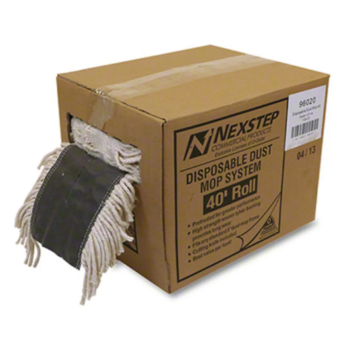 40' x 5" Pretreated Disposable Dust Mop - Cut to Your Needs