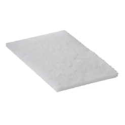 6" x 9" White Light Duty Handheld Scrubbing Pads - Case of 60