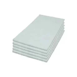 14" x 20" White Rectangular Floor Buffing Pads - Case of 5